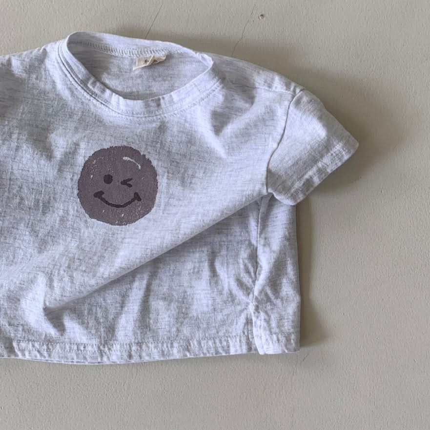Baby BH Smiley Face Print T-Shirt (3-18m) - 2 Colors - AT NOON STORE
