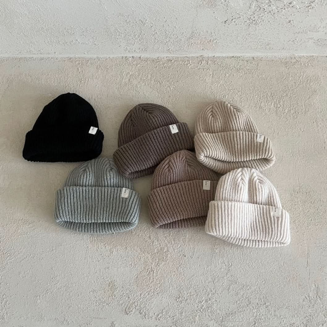 Baby Ribbed Knit Beanie (0-5y) - 6 Colors - AT NOON STORE
