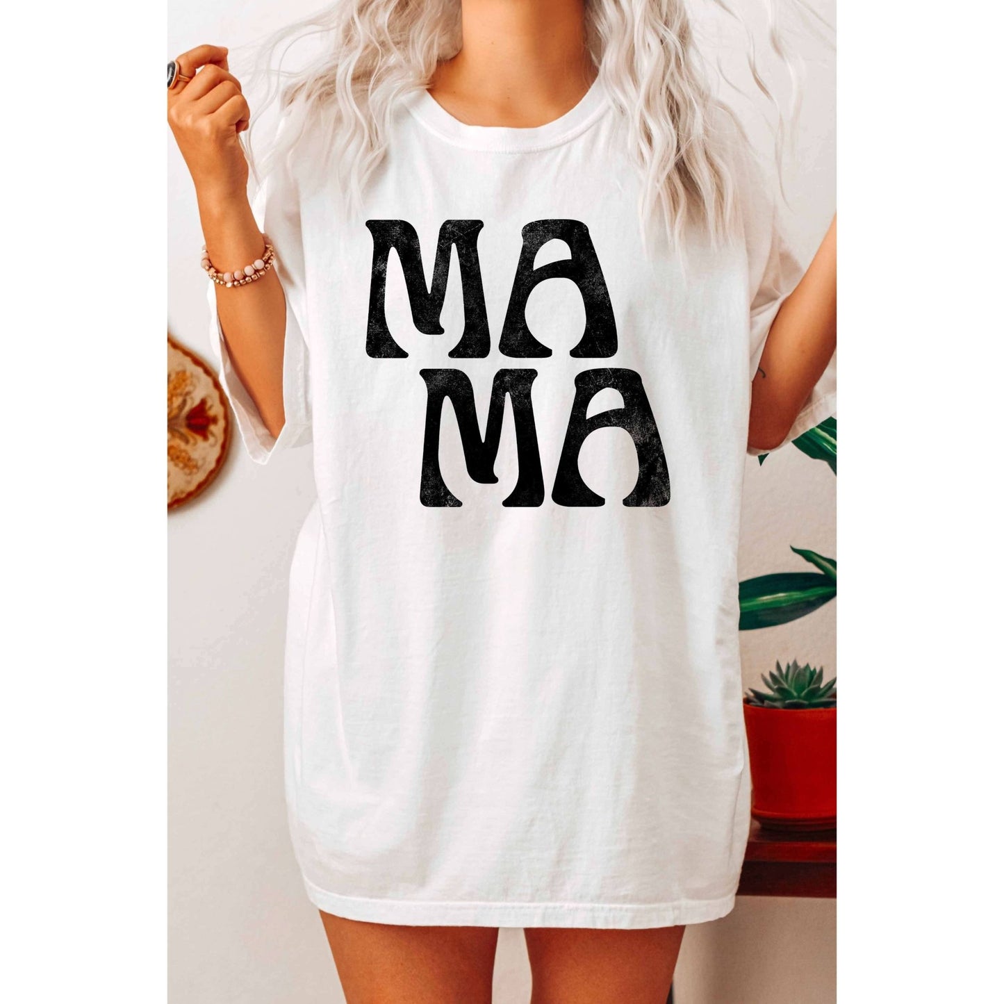 MAMA Graphic Tee - White kids outfit