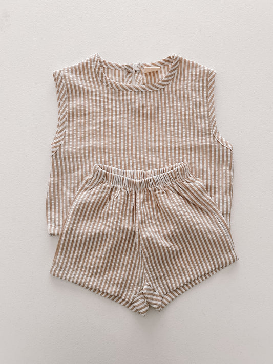 Baby Toddler Bella SS25 Sleeveless Top and Shorts Set (6m-6y) - 2 Colors - AT NOON STORE