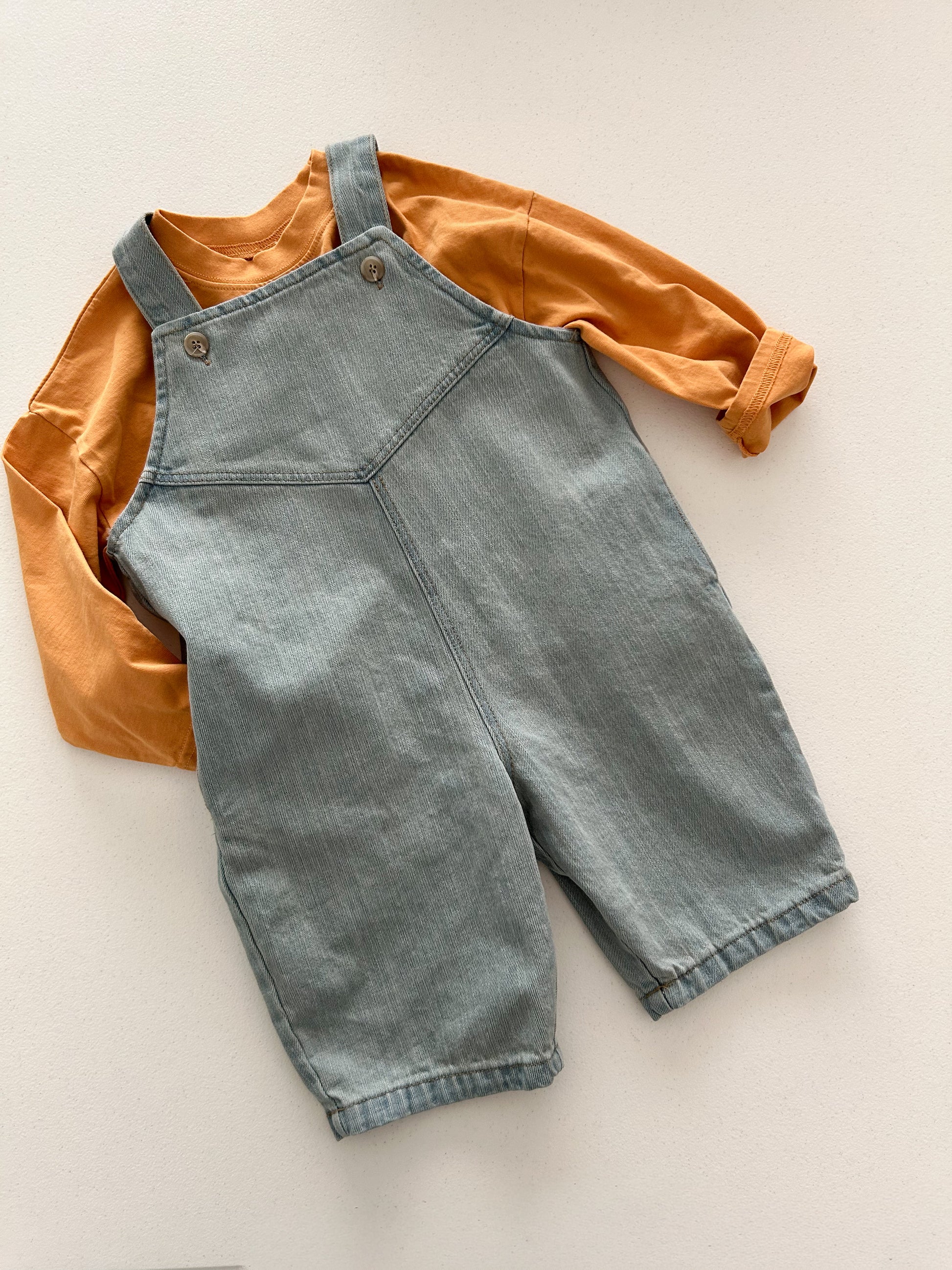 Toddler Denim Overalls (1-7y) - Blue - AT NOON STORE