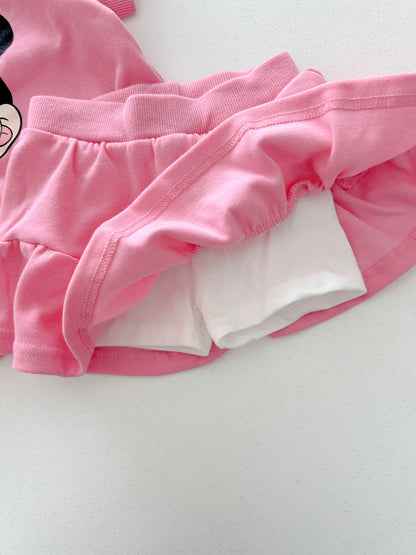 Toddler Mickey/Minnie Short Sleeve Top and Shorts/Skirt Set (1-6y) - 2 Colors - AT NOON STORE