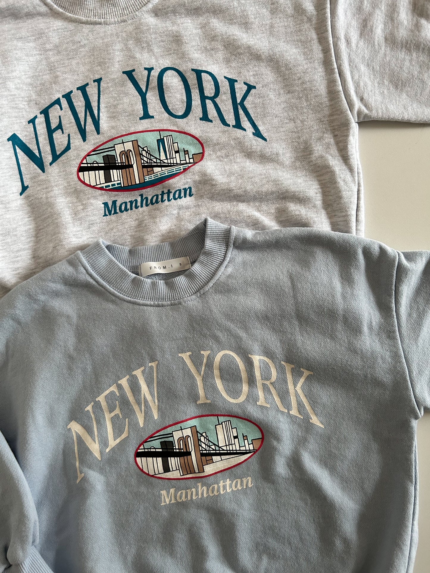 Toddler 'New York Manhattan' Long Sleeve Sweatshirt (2-7y) - 2 Colors