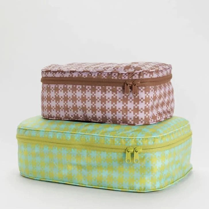 Baggu Packing Cube Set - Pixel Gingham