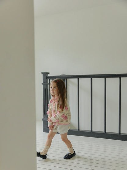 Toddler F25 Pompom Shorts (2-7y) - Ivory - AT NOON STORE