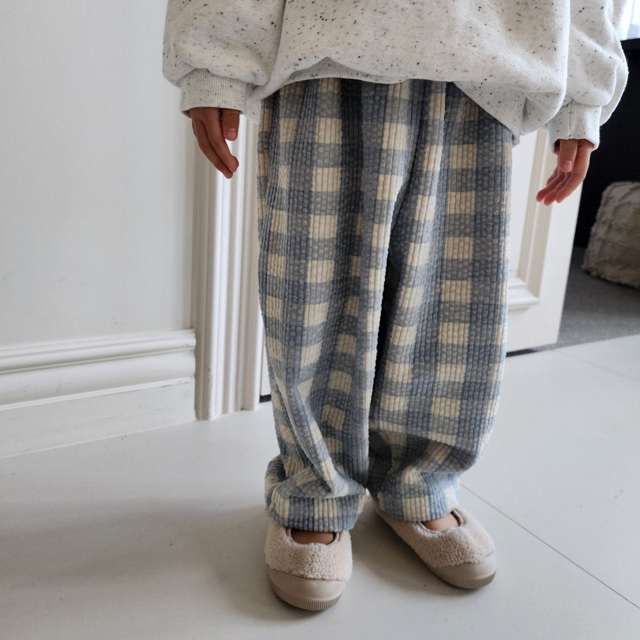 Toddler W25 Corduroy Gingham Pull-on Pants (1-7y) - 2 Colors