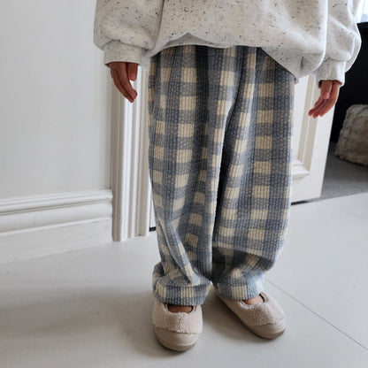 Toddler W25 Corduroy Gingham Pull-on Pants (1-7y) - 2 Colors