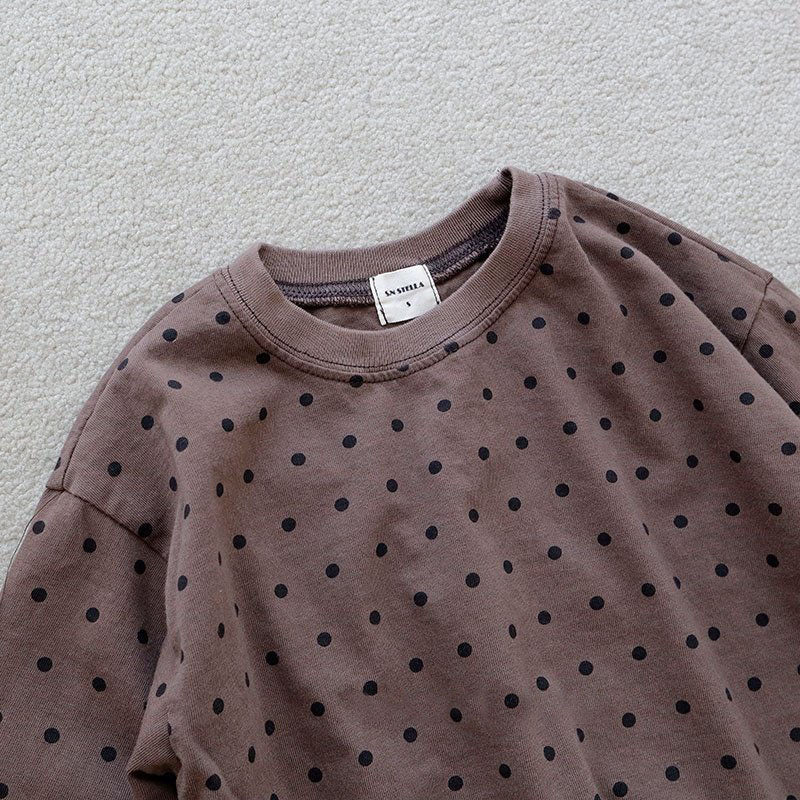 Toddler F26 Stella Polka Dot Long Sleeve Top (1-7y) - 2 Colors