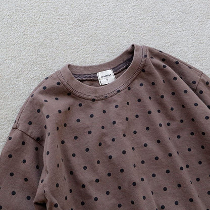 Toddler F26 Stella Polka Dot Long Sleeve Top (1-7y) - 2 Colors