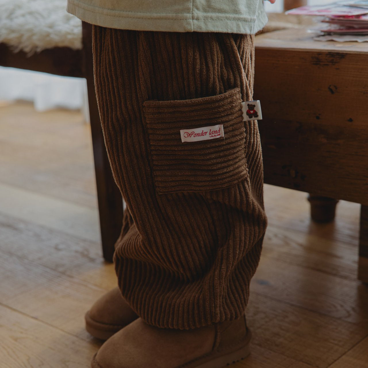 Toddler Land W25 Corduroy Cargo Jogger Pants (1-6y) - 3 Colors