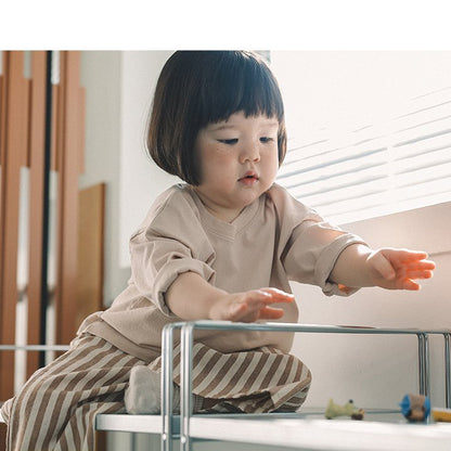 Toddler Mel SP26 Stripe Wide Pull-On Pants (1-8y) - 2 Colors - AT NOON STORE