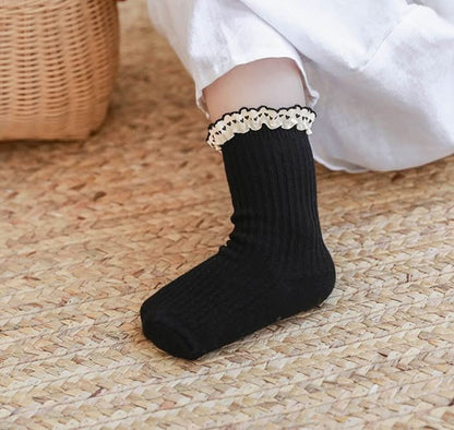 Baby Toddler Heart Lace Frill Socks (1-13y) - 5 Colors - AT NOON STORE