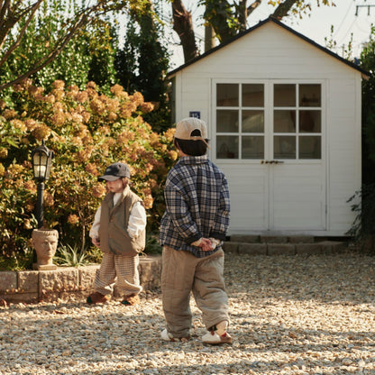 Toddler W25 Plaid Reversible Padded Shirt Jacket (2-8y) - Navy