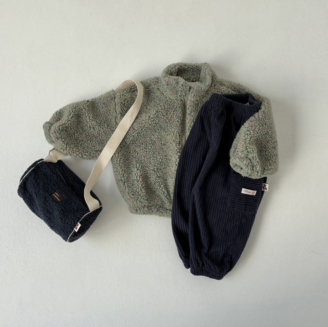 Toddler Land W25 Sherpa Mock Neck Zip-Up Jacket (1-6y) - 3 Colors