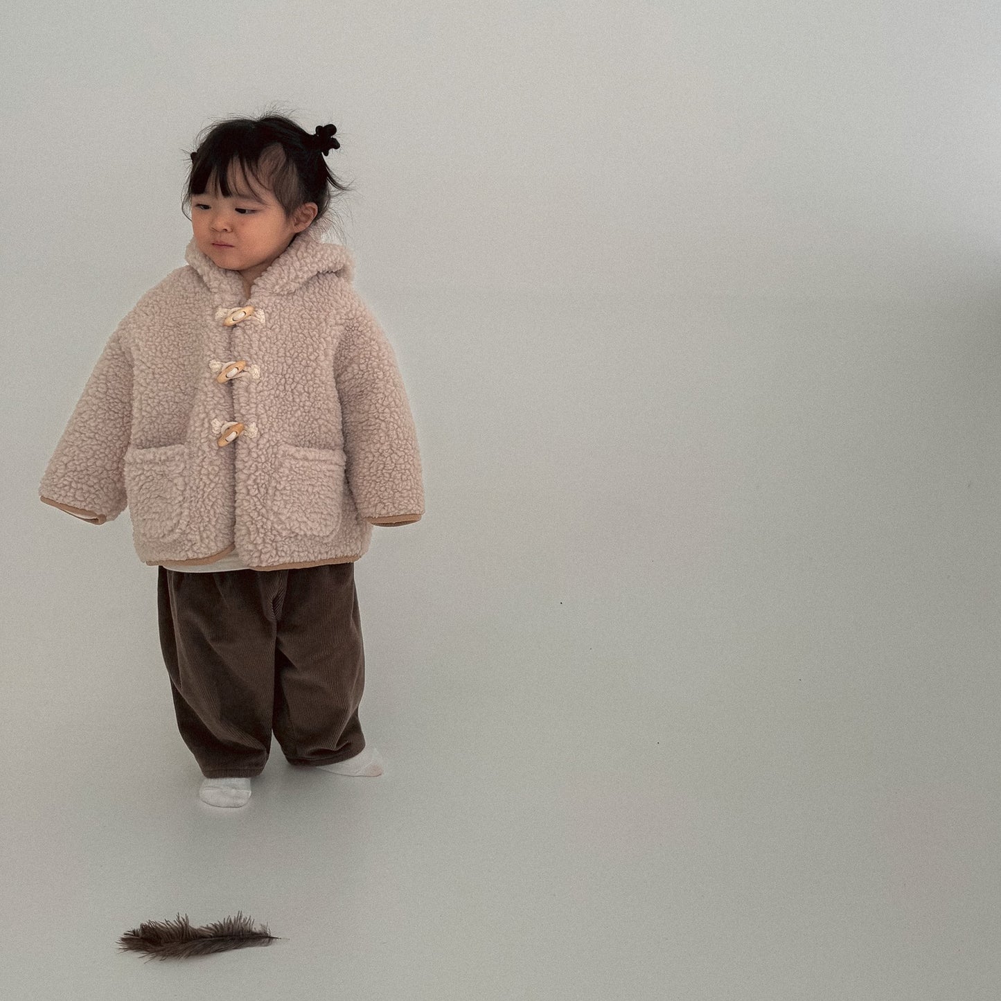 Baby Bella W25 Sherpa Hooded Pocket Duffle Jacket (6m-3y) - 2 Colors