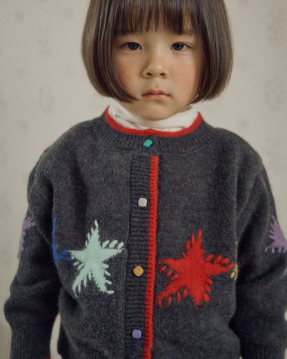 Kids F26 Star Jacquard Knit Cardigan (3-9y) - 2 Colors