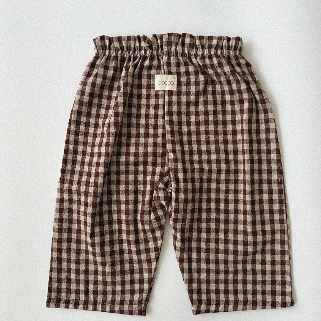 Baby/Toddler Aosta F26 Gingham Pull-on Pants (3m-5y) - 4 Colors
