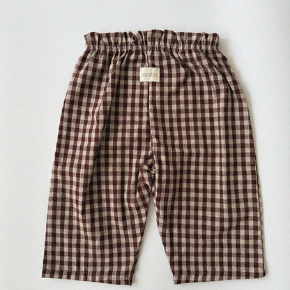 Baby/Toddler Aosta F26 Gingham Pull-on Pants (3m-5y) - 4 Colors