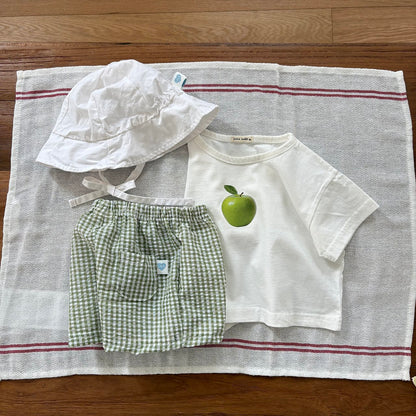 Baby Land SS26 Berry Apple Short Sleeve Top (4m-18m) - 2 Colors - AT NOON STORE