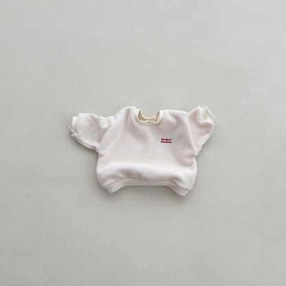 Toddler W25 'Bonjour Bonheur' Fleece Long Sleeve Sweatshirt (4m-6y) - 2 Colors