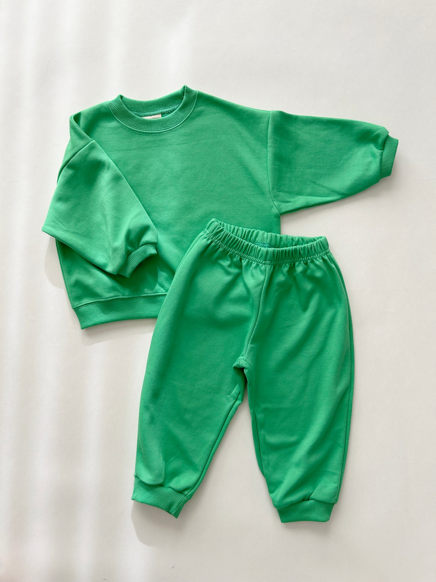 Kids Soy 24Fall Cotton Sweatshirt and Jogger Pants Set (1-9y) - 11 Colors