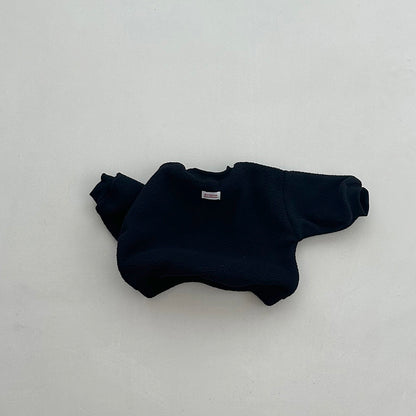 Toddler W25 'Bonjour Bonheur' Fleece Long Sleeve Sweatshirt (4m-6y) - 2 Colors