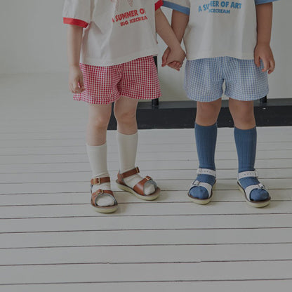 Baby Toddler Land SS25 Seersucker Gingham Shorts (4m-6y) - 4 Colors - AT NOON STORE