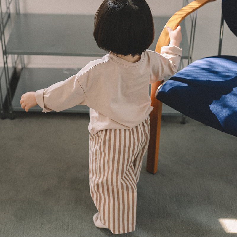 Toddler Mel SP26 Stripe Wide Pull-On Pants (1-8y) - 2 Colors - AT NOON STORE