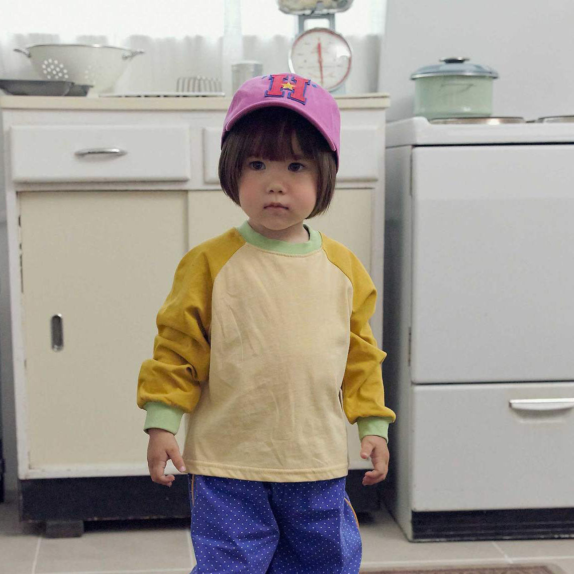 Toddler Colorblock Raglan Long Sleeve Top (2-7y) - 2 Colors