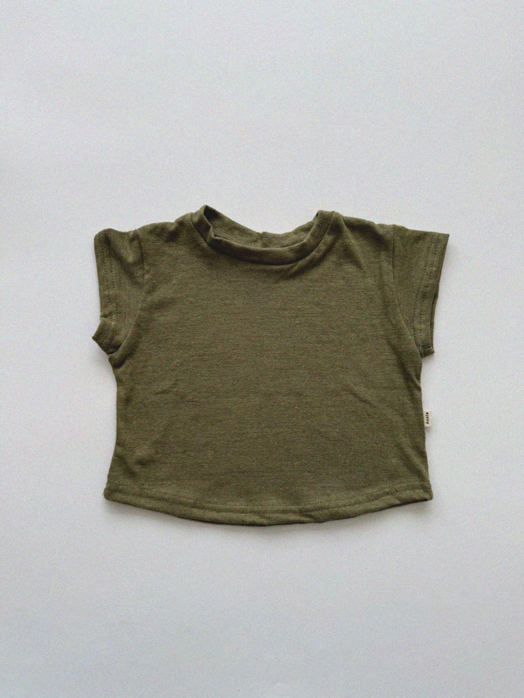 Baby/Toddler Aosta Linen Cotton Basic Tee (3m-5y)- 7 Colors - AT NOON STORE