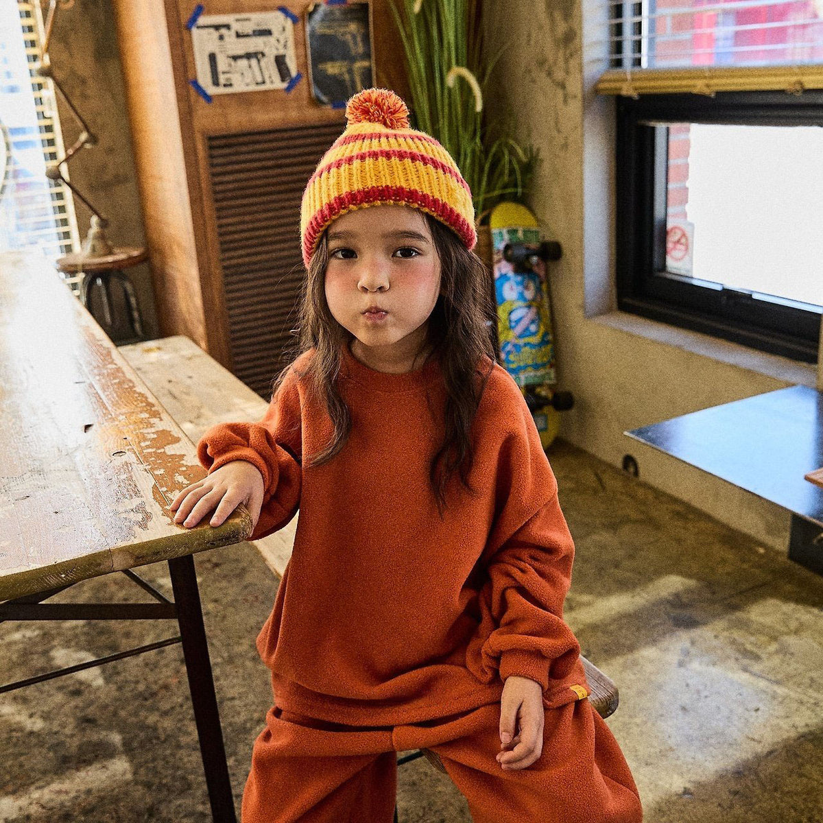 Toddler FW26 Fleece Long Sleeve Top and Stitch Detail Jogger Pants Sets (4m-6y) - 3 Colors
