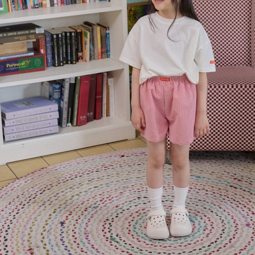 Toddler SS26 Short Sleeve Top and Gingham Shorts Sets (4m-6y) - 2 Colors - AT NOON STORE