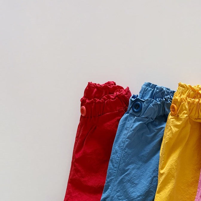 Toddler SP26 Frill Waist Pull-On Pants  (1-6y) - Blue - AT NOON STORE