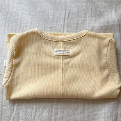 Baby/Toddler Aosta F25 Stitch Detail Ribbed Long Sleeve Top (3m-5y)- 5 Colors - AT NOON STORE