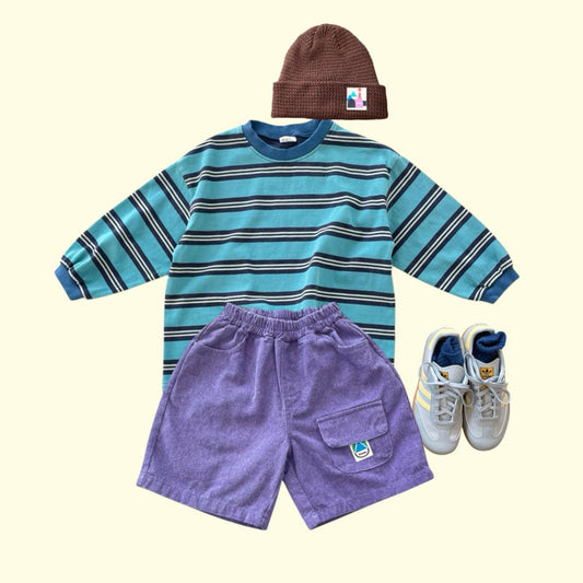 Toddler SP26 Pigment Dyed Flip Pocket Bermuda Shorts (3-7y) - 2 Colors - AT NOON STORE