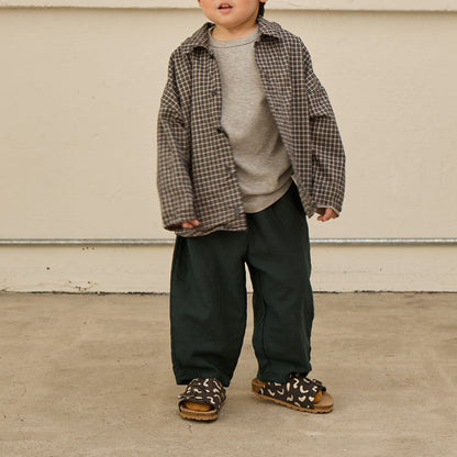 Toddler F25 Plaid Shirt (2-8y) - Black - AT NOON STORE