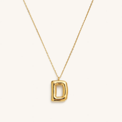 Bubble Initial Necklace