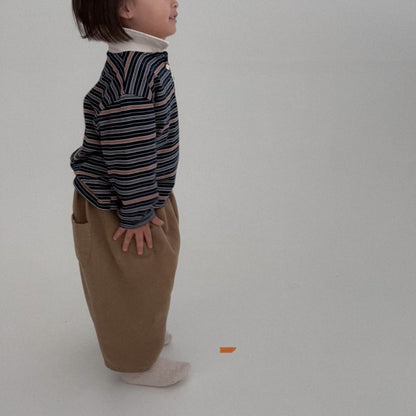 Toddler Bella F25 Collared Stripe Long Sleeve Top (1-6y) - 2 Colors