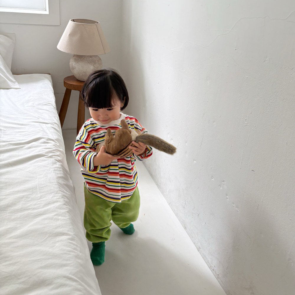 Toddler F26 Multicolor Stripe Long Sleeve Top (1-6y)
