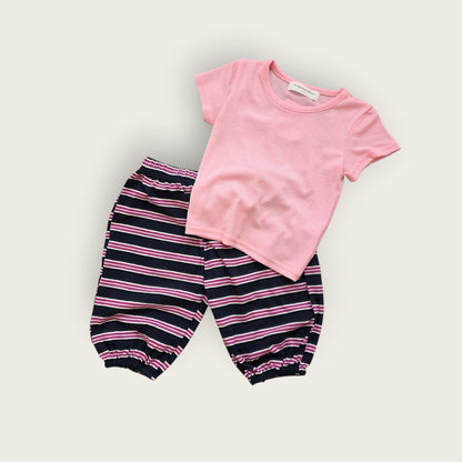 Toddler Ribbed Short Sleeve Top (1-6y) - 5 Colors - AT NOON STORE