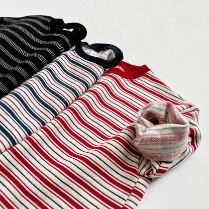 Toddler W25 Warm Stripe Long Sleeve Top (1-6y) - 3 Colors