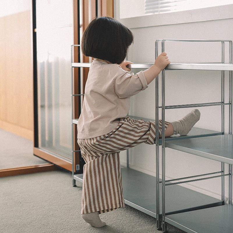 Toddler Mel SP26 Stripe Wide Pull-On Pants (1-8y) - 2 Colors - AT NOON STORE