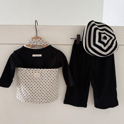 Baby/Toddler Aosta F26 RIbbed Henry Neck Long Sleeve Top (3m-5y) - 4 Colors