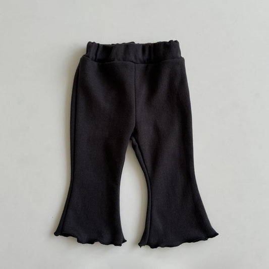 Kids 24SP Lettuce Edge Flare Pants(0-5y) - Black - AT NOON STORE