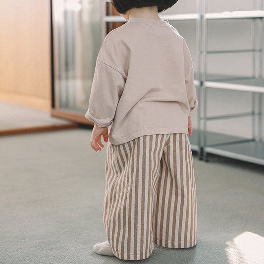 Toddler Mel SP26 Stripe Wide Pull-On Pants (1-8y) - 2 Colors - AT NOON STORE