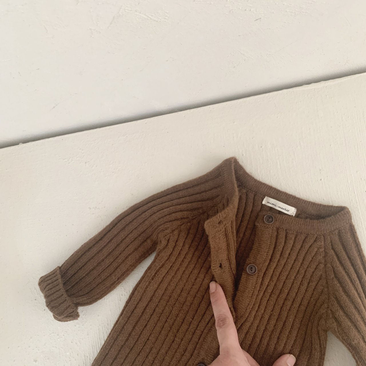 Baby Rib-Knit Cardigan (8-24m) - 3colors - AT NOON STORE