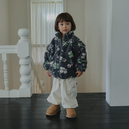 Toddler Land W25 Sherpa Mock Neck Zip-Up Jacket (1-6y) - 3 Colors