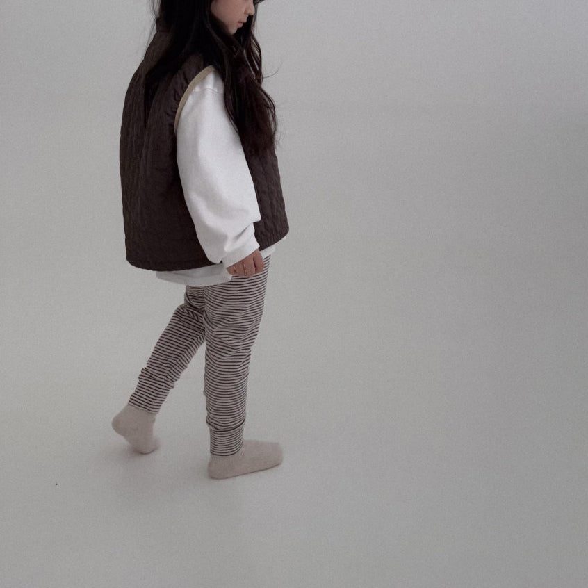 Toddler Bella F25 Adjustable Hem Half Zip Quilted Vest (1-6y) - 2 Colors