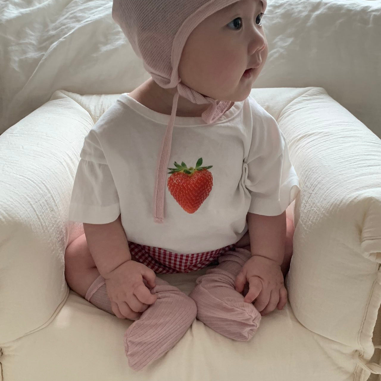 Baby Land SS26 Berry Apple Short Sleeve Top (4m-18m) - 2 Colors - AT NOON STORE