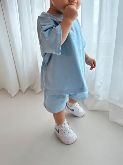 Kids T-Shirt and Shorts Set (6m-7y) - 3 Colors - AT NOON STORE